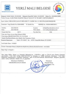 Yerli Malı Belgesi